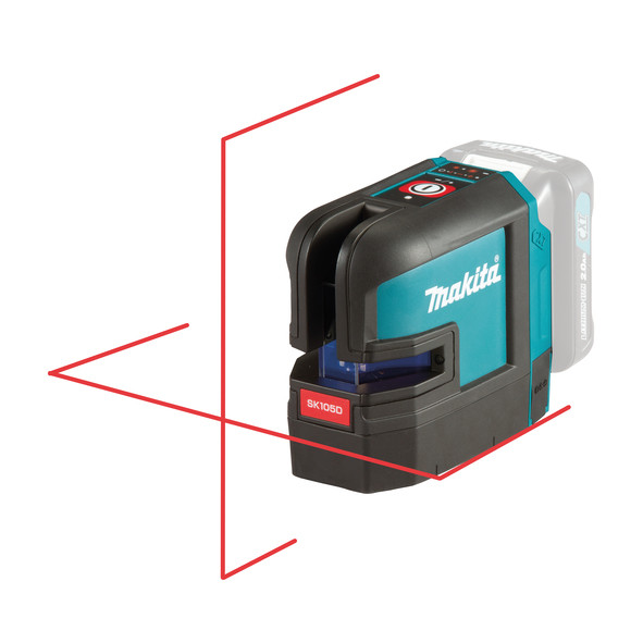 Лазерный линейный нивелир (красный лазер) Makita SK105DZ - Зображення 1