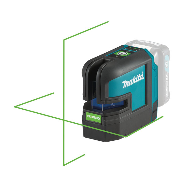 Лазерный линейный нивелир (зеленый лазер) Makita SK105GDZ - Зображення 1