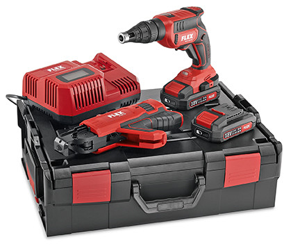 FLEX DW 45 18.0-EC M/2.5 Set Аккумуляторный шуруповерт для гипсокартона 18,0 В с насадкой