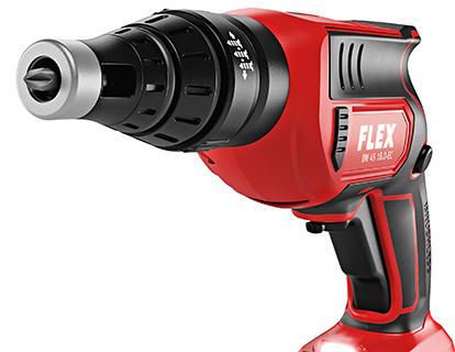 FLEX DW 45 18.0-EC M/2.5 Set Аккумуляторный шуруповерт для гипсокартона 18,0 В с насадкой - Зображення 4