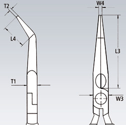 KNIPEX 26 26 200 Плоские круглогубцы с режущими кромками - Зображення 1