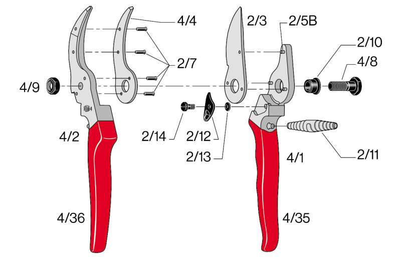 FELCO 4 Одноручный секатор - Зображення 3