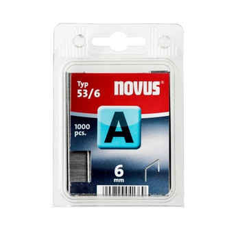 Скобы тонкие NOVUS A53/6  1000ШТ