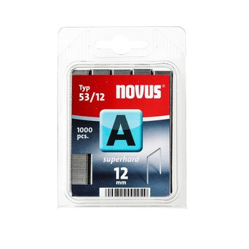 Скобы тонкие супертвердые NOVUS A53/12 1000ШТ