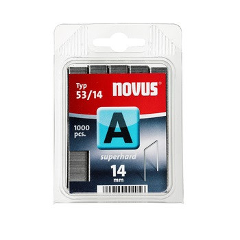 Скобы тонкие супертвердые NOVUS A53/14  1000ШТ