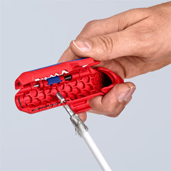 KNIPEX 16 95 01 SB KNIPEX ErgoStrip® Универсальный инструмент для удаления оболочки - Зображення 6
