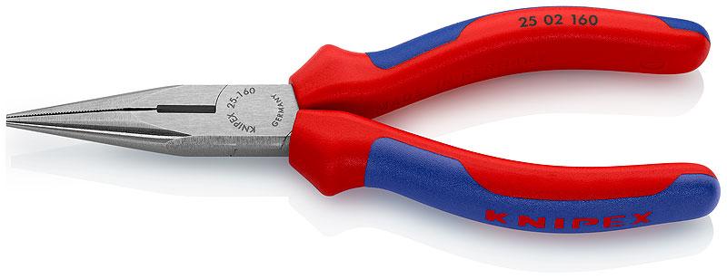 KNIPEX 25 02 160 Плоские круглогубцы с режущими кромками