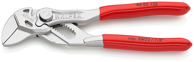 KNIPEX 86 03 125 миниатюрный цанговый ключ KNIPEX (переставные клещи)