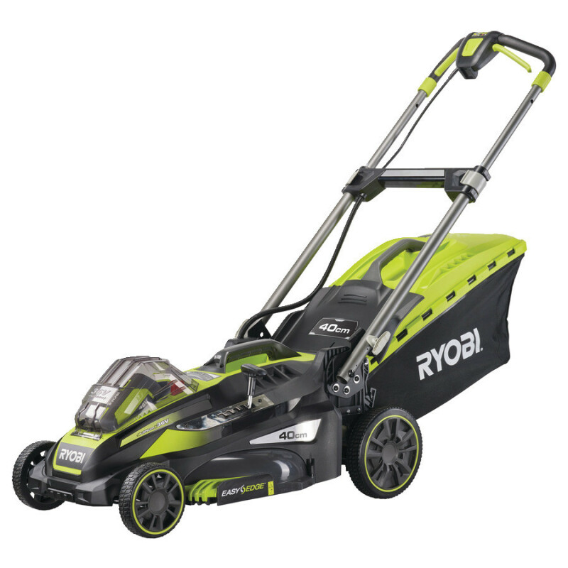 RYOBI RLM36X41H40 ONE+, Аккумуляторная газонокосилка 36 В, ширина скашивания 40 см, 1 х 4,0 Ач.