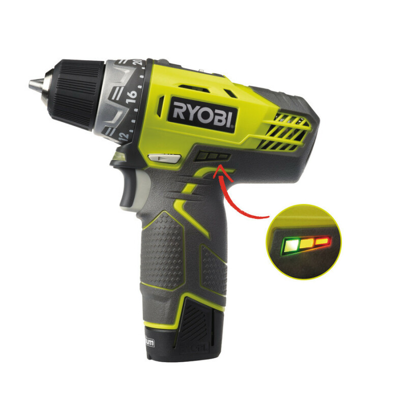R12DDLL13S ONE+, 12 В 2 х скоростная дрель - шуруповерт ( 2 х 1.3 Ач ) - Зображення 4
