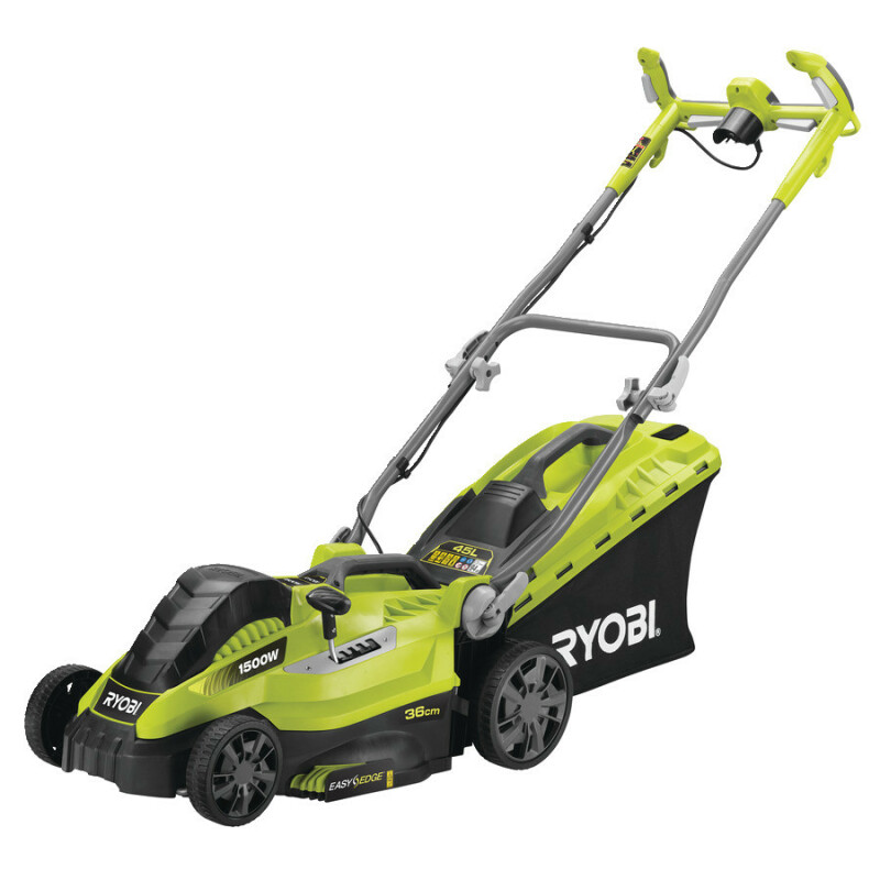 RYOBI RLM15E36H Электрическая колесная газонокосилка 1500 Вт, ширина скашивания 36 см.