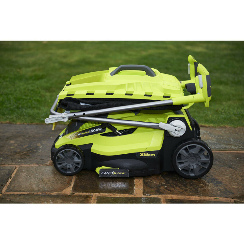 RYOBI RLM15E36H Электрическая колесная газонокосилка 1500 Вт, ширина скашивания 36 см. - Зображення 3