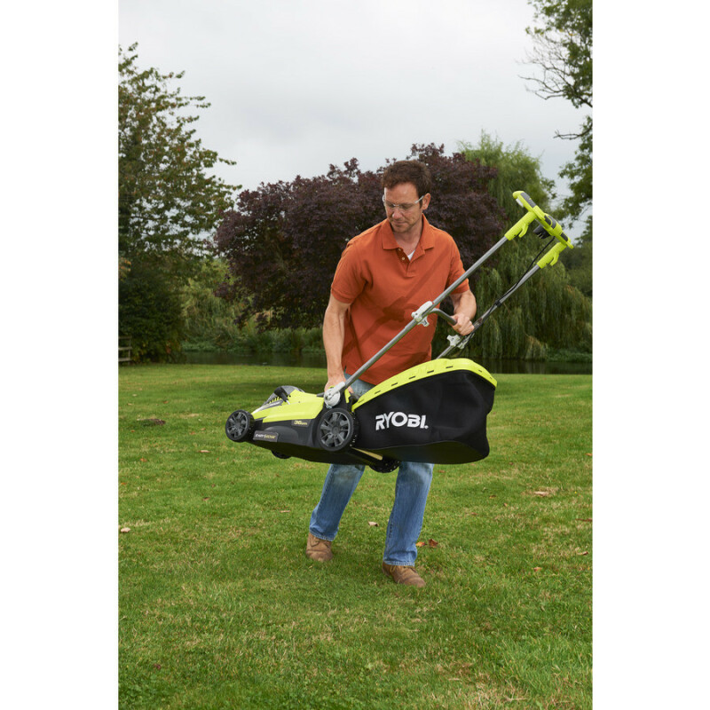 RYOBI RLM15E36H Электрическая колесная газонокосилка 1500 Вт, ширина скашивания 36 см. - Зображення 8