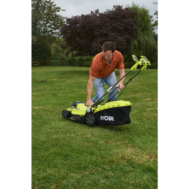 RYOBI RLM15E36H Электрическая колесная газонокосилка 1500 Вт, ширина скашивания 36 см. - Зображення 9