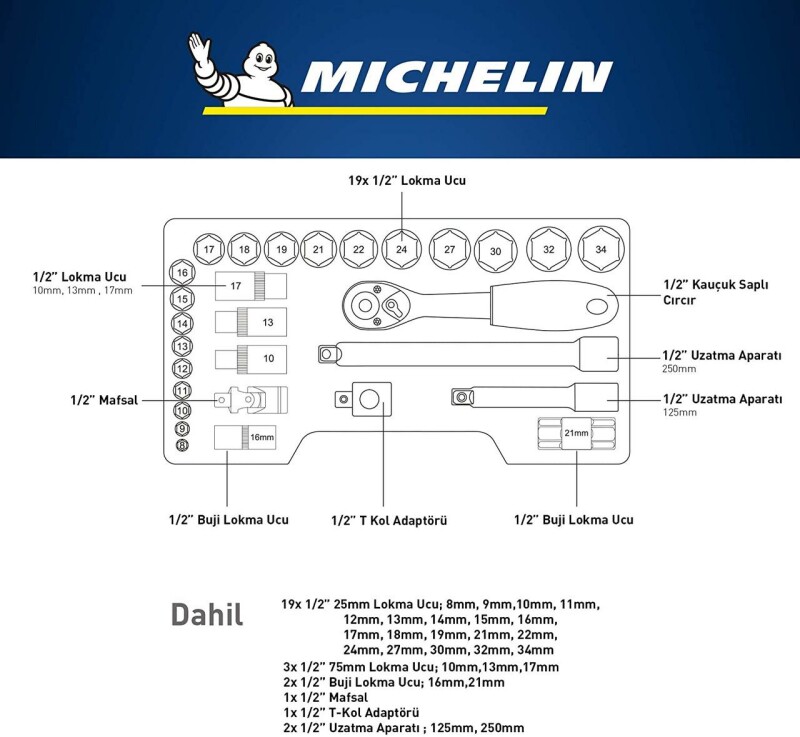 Набор инструментов MICHELIN MSS-29-1/2 - Зображення 4