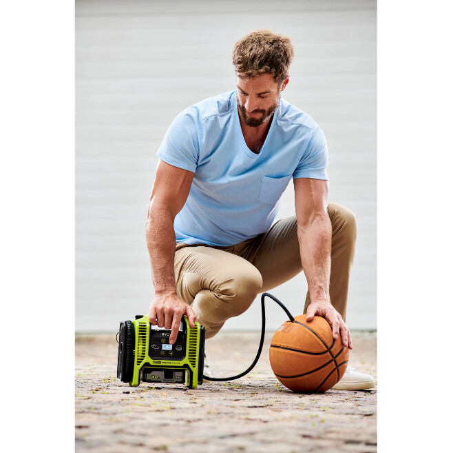 Аккумуляторный компрессор 18В RYOBI R18MI-0 ONE+ - Зображення 5