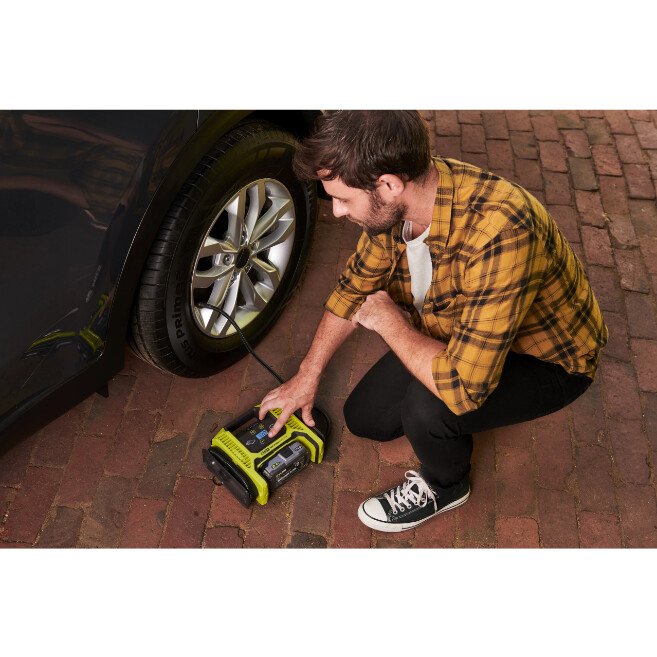 Аккумуляторный компрессор 18В RYOBI R18MI-0 ONE+ - Зображення 6
