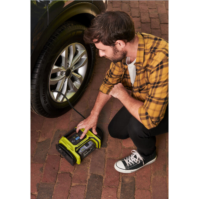 Аккумуляторный компрессор 18В RYOBI R18MI-0 ONE+ - Зображення 7