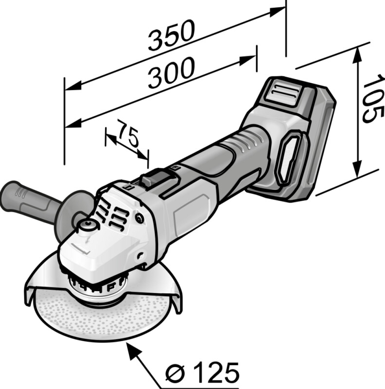 FLEX L 125 18.0-EC C, Аккумуляторная угловая шлифовальная машина ACCUFLEX 18,0 В, 125 мм - Зображення 9