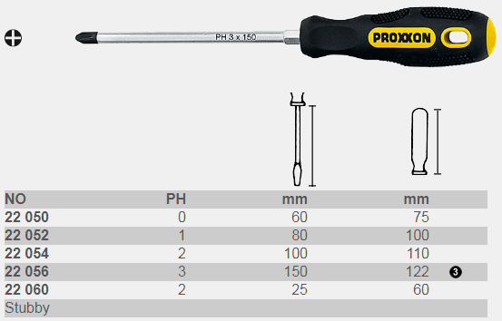PROXXON 22054, Отвертка PHILLIPS PH 2 - Зображення 1