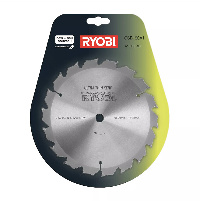 Пильный диск 150мм RYOBI CSB150A1 150x10x18Z 1,6мм - Зображення 1