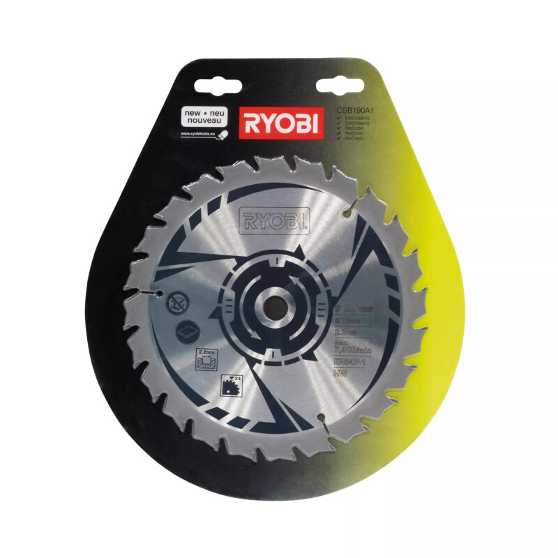 Пильный диск 190мм RYOBI CSB190A1 190х16х24Z