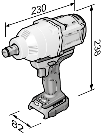 FLEX IW 3/4" 18.0-EC C Двухскоростная аккумуляторная ударная дрель-шуруповерт 18,0 В - Зображення 5