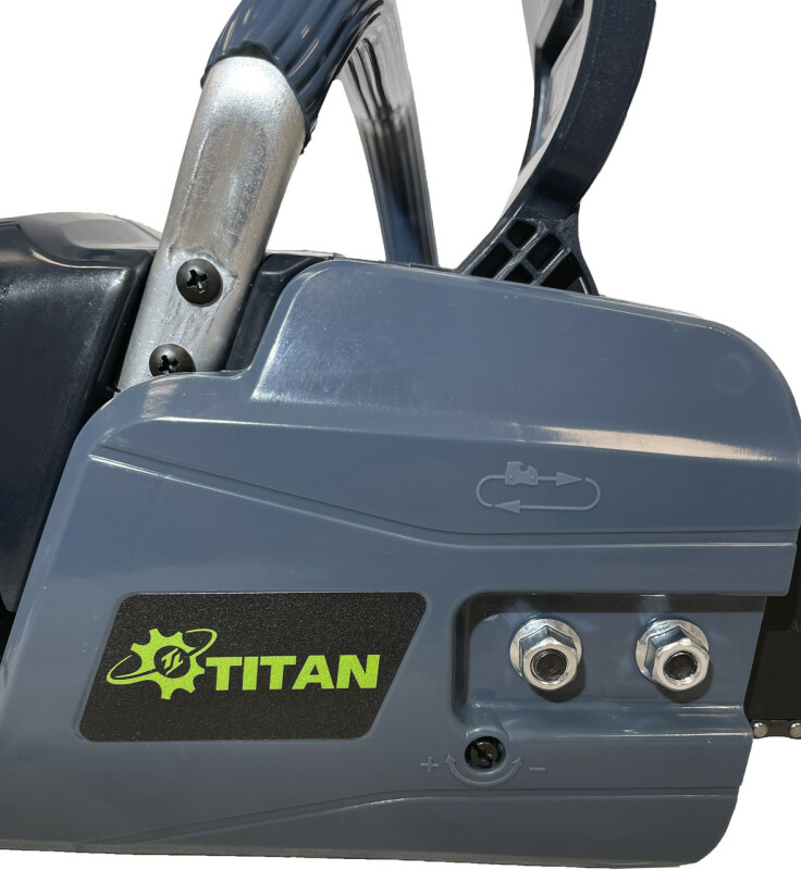 Аккумуляторная цепная пила  с бесщёточным мотором 21В TITAN PCS1440B-CORE (350мм) - Зображення 6