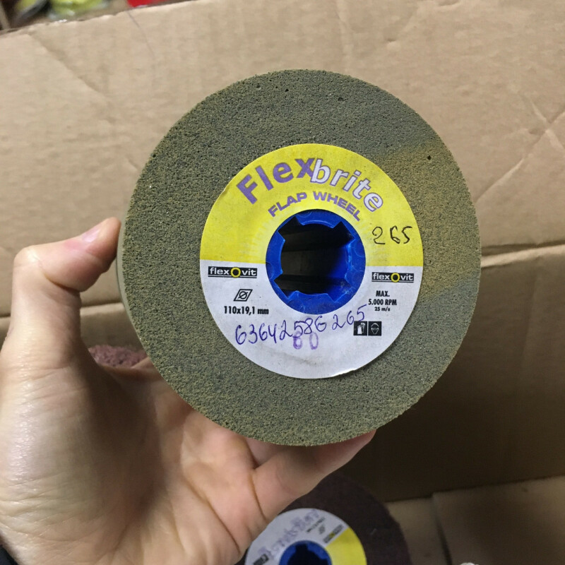 Полиуретановая щетка 60 зерно FLEXOVIT Ø110×100