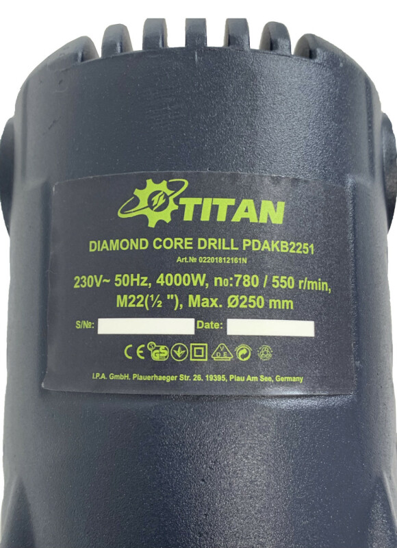 Привод Установки алмазного бурения, TITAN PDAKB251 - Зображення 4