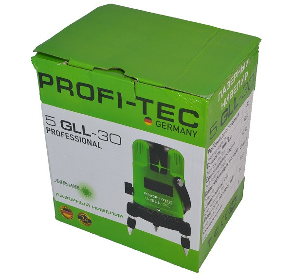 Лазерный нивелир PROFI-TEC 5GLL-30 Professional - Зображення 1