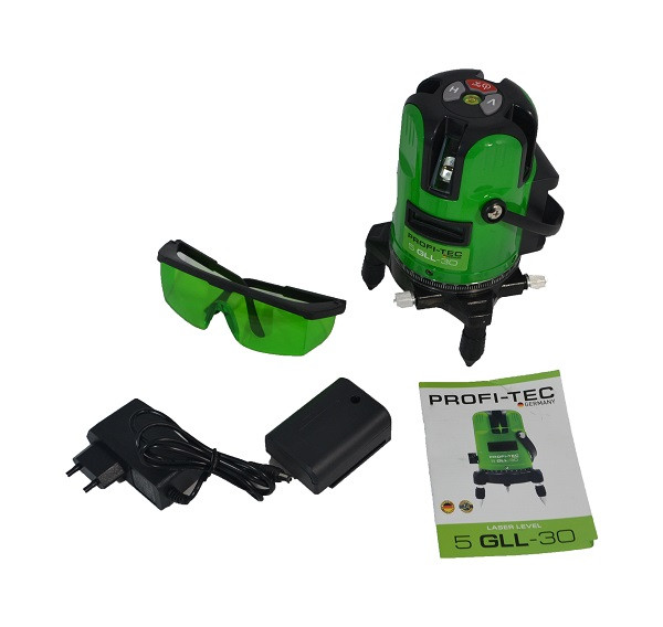 Лазерный нивелир PROFI-TEC 5GLL-30 Professional - Зображення 2