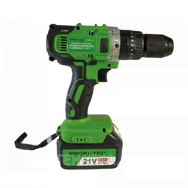 Аккумуляторная дрель-шуруповерт PROFI-TEC DSH 21BL - Зображення 1