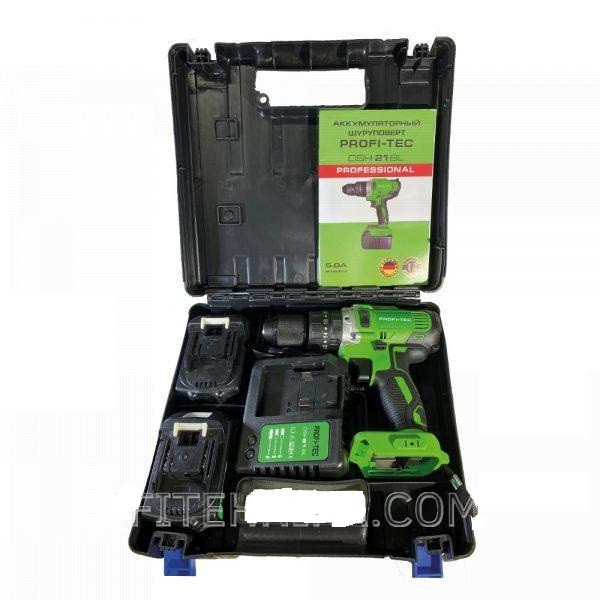 Аккумуляторная дрель-шуруповерт PROFI-TEC DSH 21BL - Зображення 2