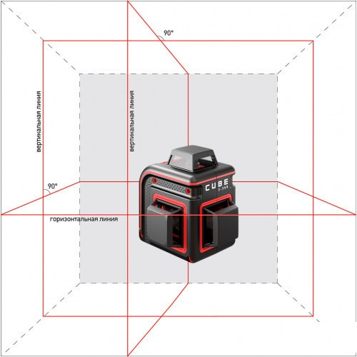 Уровень лазерный ADA CUBE 3-360 BASIC EDITION А00559 - Зображення 8