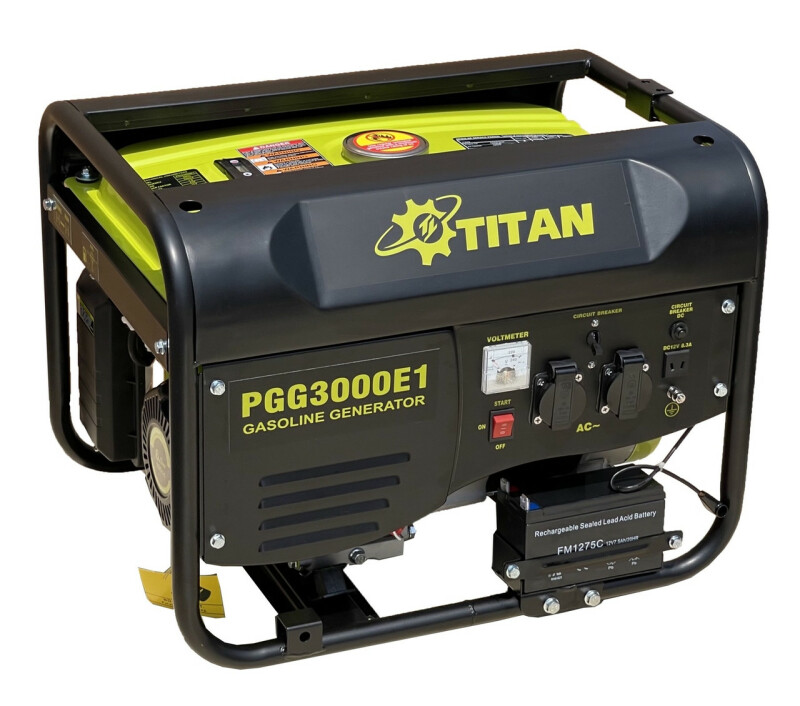 Бензиновый генератор 2.5kW TITAN PGG3000E1 - Зображення 1