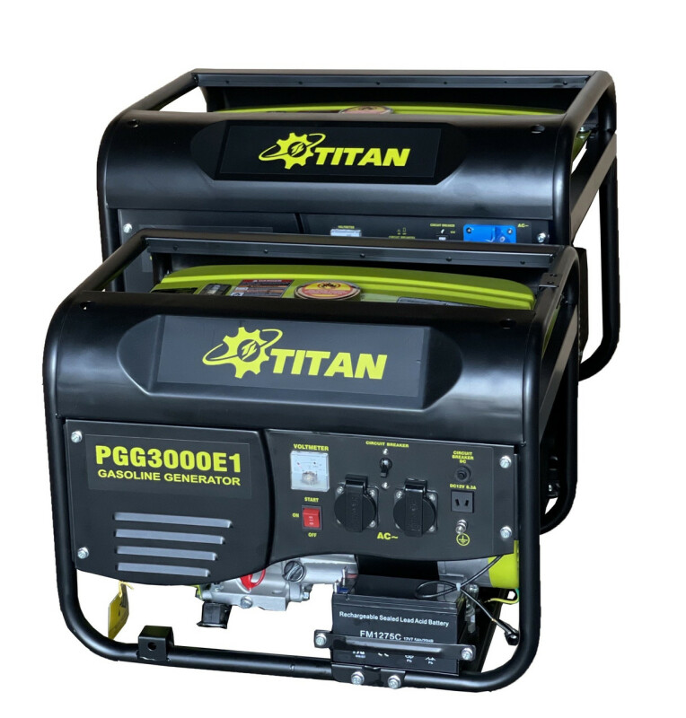 Бензиновый генератор 2.5kW TITAN PGG3000E1 - Зображення 3