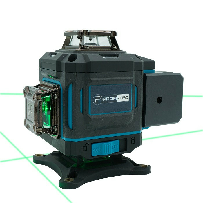 Лазерный нивелир PROFI-TEC PGL 4D 1640 (40 м, 16 линий, зеленый луч) - Зображення 1
