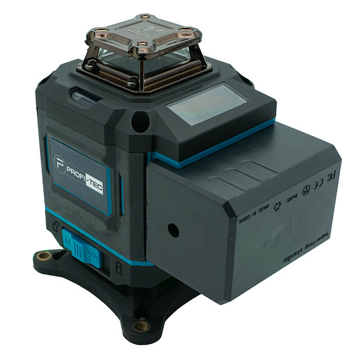 Лазерный нивелир PROFI-TEC PGL 4D 1640 (40 м, 16 линий, зеленый луч) - Зображення 4