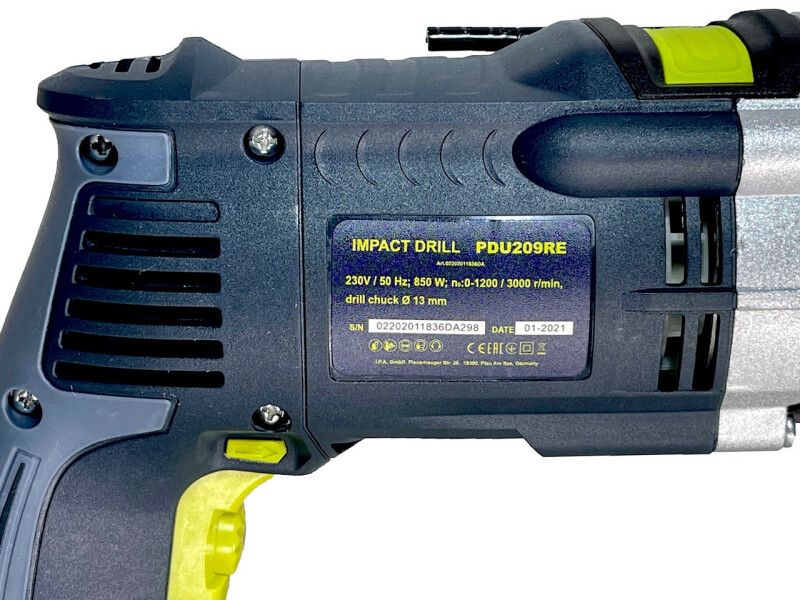 Ударная дрель с патроном 13 мм TITAN PDU209RE - Зображення 8