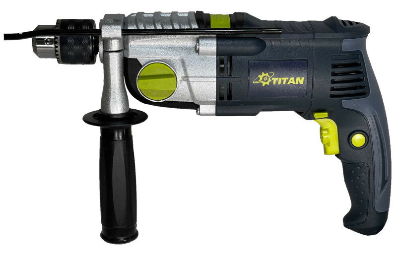 Ударная дрель с патроном 13 мм TITAN PDU209RE