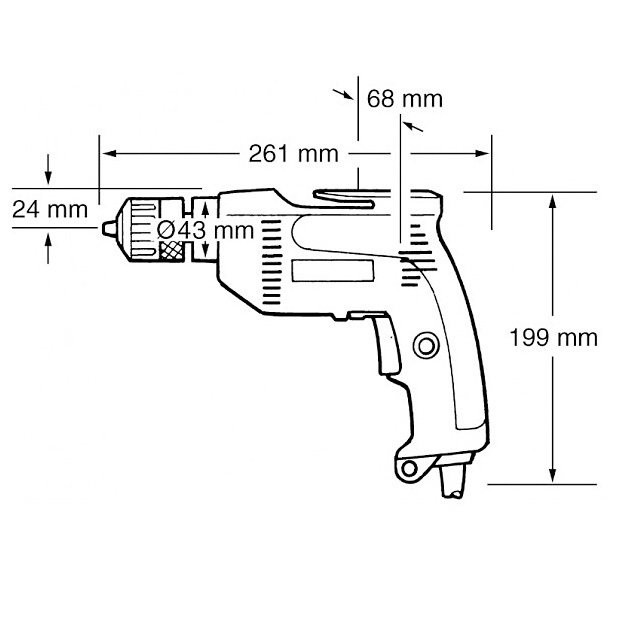 Дрель безударная Makita 6408 - Зображення 1