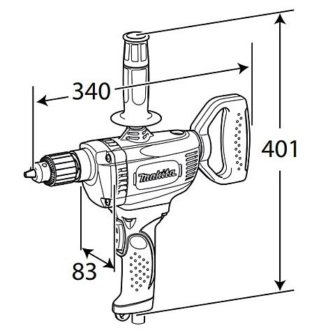 Дрель-миксер  Makita DS4011 - Зображення 3