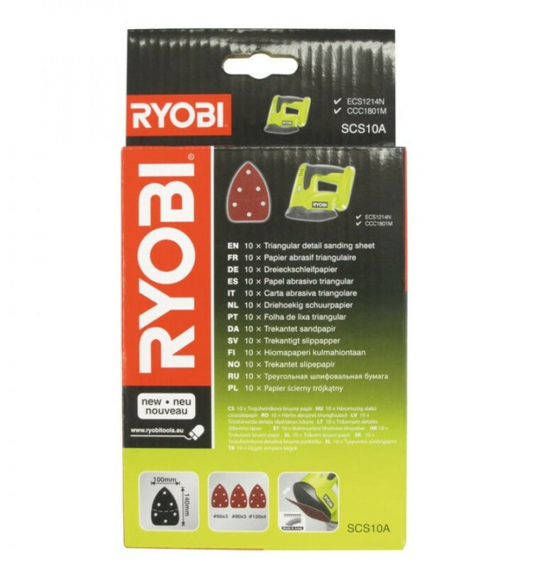 Лист шлифовальный треугольный RYOBI SCS10A1