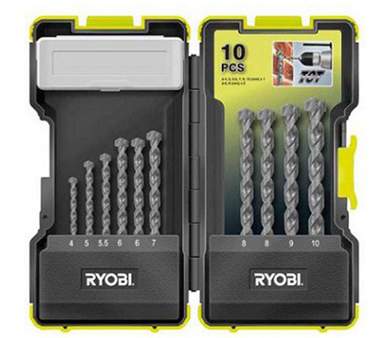 Набор сверл по камню RYOBI RAK10MB - Зображення 1