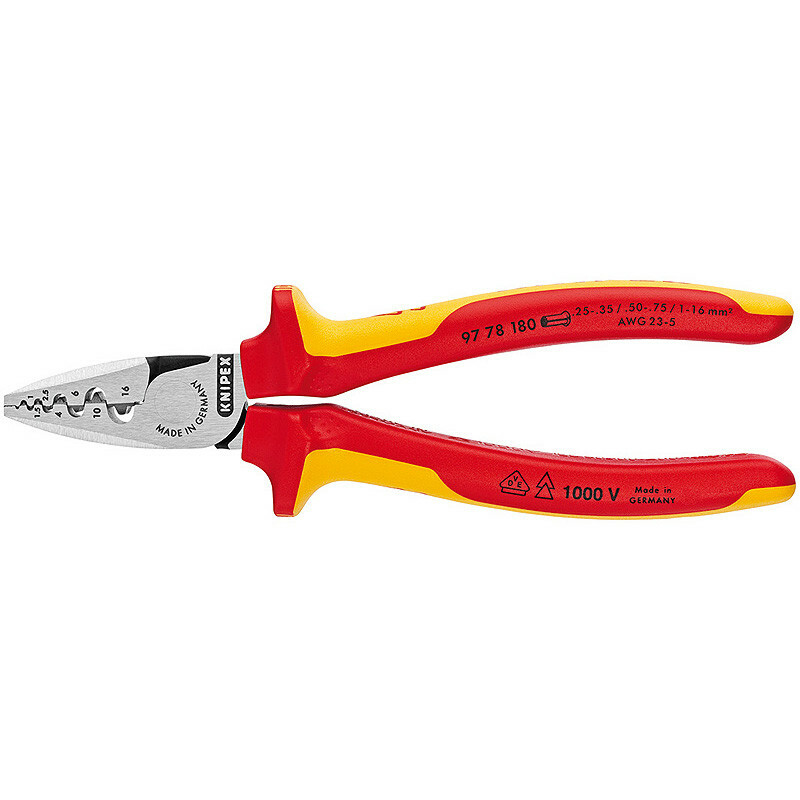 KNIPEX 97 78 180 Инструмент для обжима контактных гильз