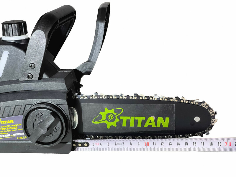 Аккумуляторная цепная пила с бесщёточным мотором 21В TITAN PCS1221B-CORE - Зображення 4