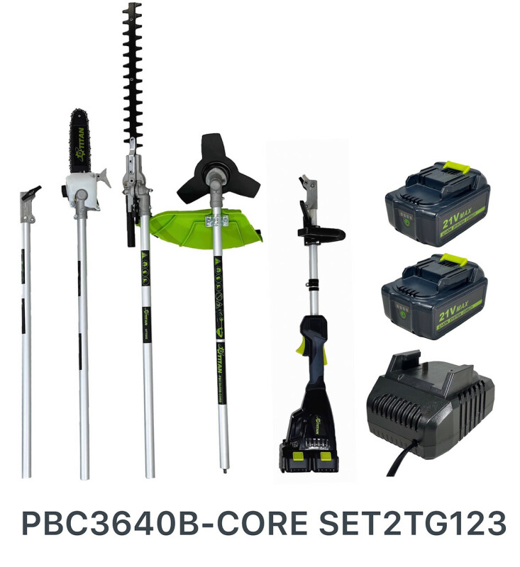 Аккумуляторная коса TITAN PBC3640B-CORE Brushless SET2TG123 - Зображення 1