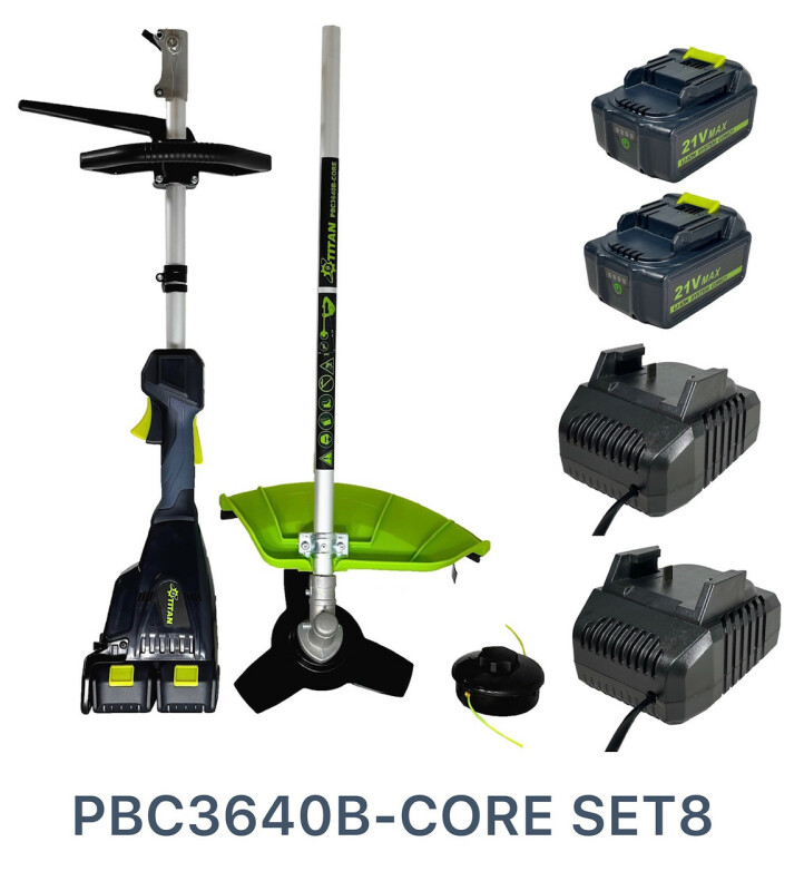 Аккумуляторная коса TITAN PBC3640B-CORE SET8 Brushless