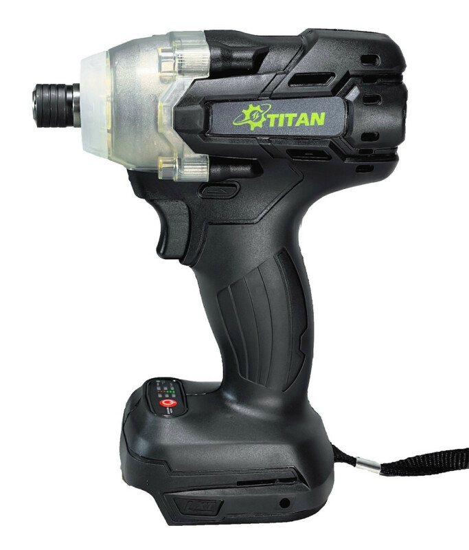 Аккумуляторный ударный шуруповерт 21В с бесщёточным мотором, TITAN PIS2821B-CORE Brushless - Зображення 1